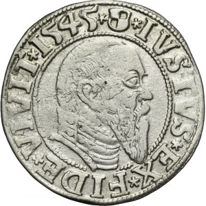 Duchy of Prussia, Albert Hohenzollern, Groschen Königsberg 1545 - PRVSS