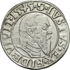 Duchy of Prussia, Albert Hohenzollern, Groschen Königsberg 1545 - PRVSS