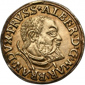 Duchy of Prussia, Albrecht Hohenzollern, 3 Groschen Königsberg 1540 - PRVSS