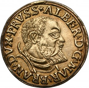 Duchy of Prussia, Albrecht Hohenzollern, 3 Groschen Königsberg 1540 - PRVSS