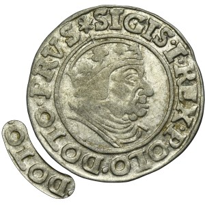 Sigismund I the Old, Groschen Danzig 1539 - PRVS - VERY RARE, DOTO