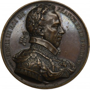 Henry III of France, Medal of the entourage of French kings 1835