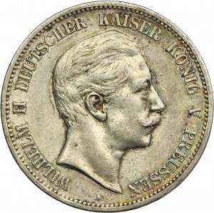 Germany, Prussia Kingdom, Wilhelm II, 5 Mark Berlin 1907 A