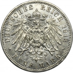 Niemcy, Królestwo Prus, Wilhelm II, 5 Marek Berlin 1913 A