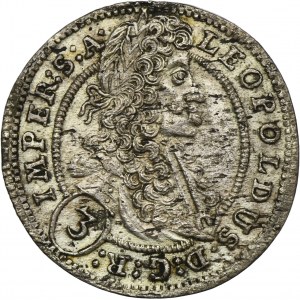Austria, Leopold I, 3 Krajcary Praga 1703 GE