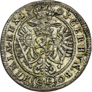 Austria, Leopold I, 3 Krajcary Praga 1703 GE