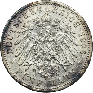 Germany, Prussia Kingdom, Wilhelm II, 5 Mark Berlin 1906 A