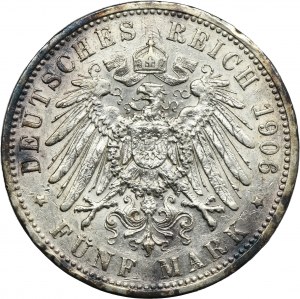 Germany, Prussia Kingdom, Wilhelm II, 5 Mark Berlin 1906 A