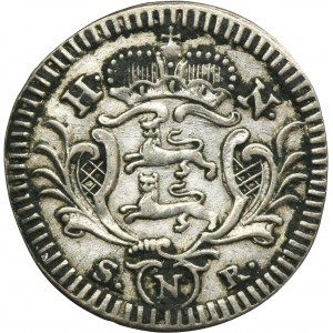 Germany, County of Hohenlohe-Neuenstein-Öhringen, Ludwig Friedrich Karl, 2 1/2 Kreuzer Nurnberg 1774 HN