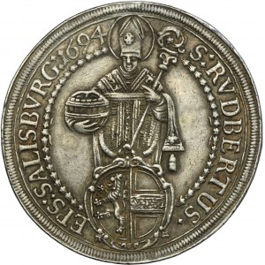 Austria, Archbishopric of Salzburg, Johann Ernst von Thun Hohenstein Thaler 1694