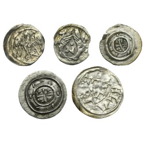 Set, Hungary, Bela III and Bela IV, Obol and Denarius (5 pcs.)