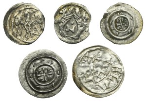Set, Hungary, Bela III and Bela IV, Obol and Denarius (5 pcs.)