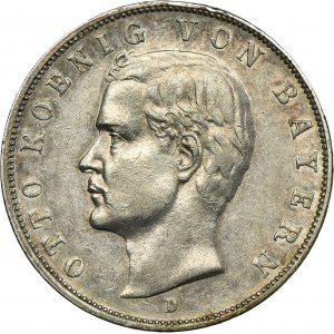 Germany, Kingdom of Bavaria, Otto, 3 Mark Munich 1911 D