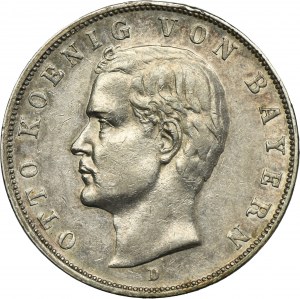Germany, Kingdom of Bavaria, Otto, 3 Mark Munich 1911 D