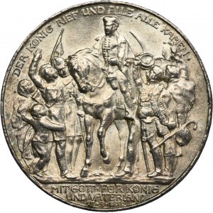 Niemcy, Królestwo Prus, Wilhelm II, 3 Marki Berlin 1913 A
