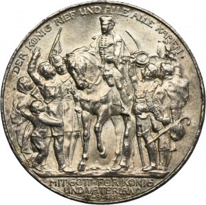 Allemagne, Royaume de Prusse, Guillaume II, 3 Marks Berlin 1913 A