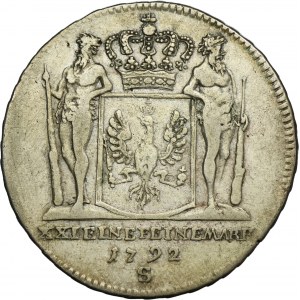 Germany, Kingdom of Prussia, Friedrich Wilhelm II, 2/3 Thaler Schwabach 1792 S