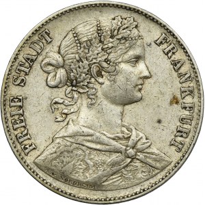 Germany, City of Frankfurt, Thaler Frankfurt 1860