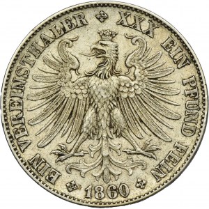 Germany, City of Frankfurt, Thaler Frankfurt 1860