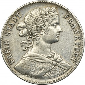 Germany, City of Frankfurt, Thaler Frankfurt 1860