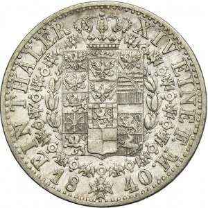 Germany, Kingdom of Prussia, Friedrich Wilhelm III, Thaler Berlin 1840 A