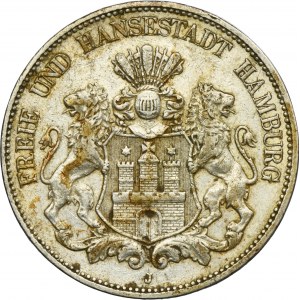 Niemcy, Miasto Hamburg, 5 Marek 1903 J