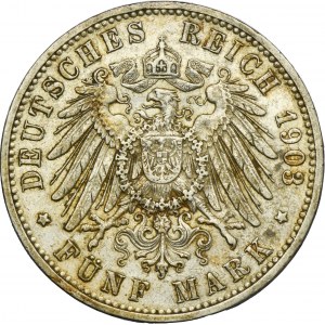 Niemcy, Miasto Hamburg, 5 Marek 1903 J