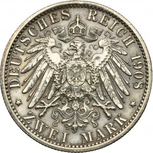 Germany, Saxony-Weimar-Eisenach, Wilhelm Ernst, 2 Marki Berlin 1908 - University of Jena