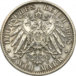 Germany, Saxony-Weimar-Eisenach, Wilhelm Ernst, 2 Marki Berlin 1908 - University of Jena