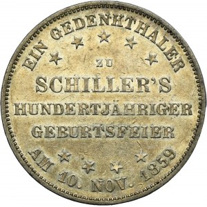 Germany, City of Frankfurt, Thaler 1859
