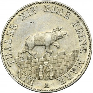 Germany, Duchy of Anhalt-Bernburg, Alexander Karl, Thaler Berlin 1855 A