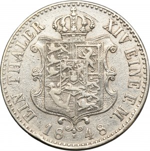 Germany, Kingdom of Hannover, Ernest August, Thaler Berlin 1848 A