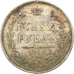 Russia, Nicholas I, Rubel Petersburg 1854 СПБ HI