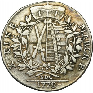 Germany, Kingdom of Saxony, Friedrich Augustus III, Thaler Dresden 1778 EDC