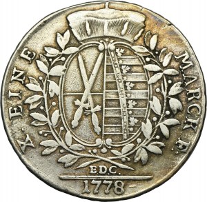 Germany, Kingdom of Saxony, Friedrich Augustus III, Thaler Dresden 1778 EDC