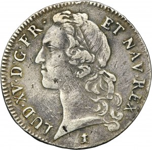 France, Louis XV, Ecu Montpellier 1748 N