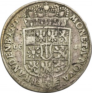 Germany, Brandenburg-Prussia, Friedrich III, 2/3 Thaler (gulden) Berlin 1691 LCS