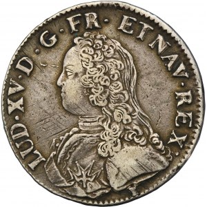 France, Louis XV, Ecu Rennes 1727 9