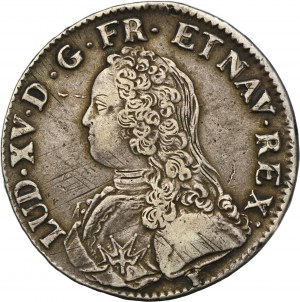 France, Louis XV, Ecu Rennes 1727 9