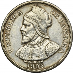 Panama, République, 50 Centésimos 1905