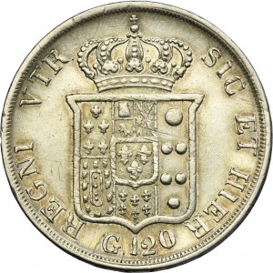 Italy, Kingdom of the Two Sicilies, Ferdinand II, 120 Grana Naples 1834
