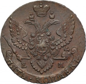 Russia, Catherine II, 5 Kopeck Jekaterinburg 1792 EM