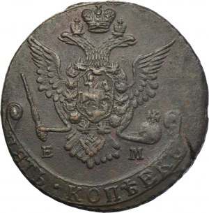 Russia, Catherine II, 5 Kopeck Jekaterinburg 1778 EM