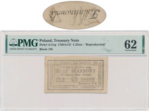 4 or 1794 (1) (M) - PMG 62 - RETOUR MALINOWSKI