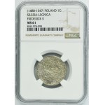 Silesia, Duchy of Liegnitz-Brieg-Wohlau, Friedrich II, Grochen Liegnitz undated - RARE - NGC MS61