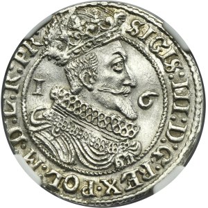 Sigismund III Vasa, 1/4 Thaler Danzig 1626 - PR• - NGC MS63