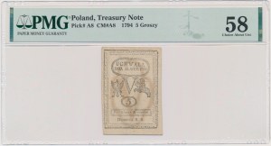 5 groszy 1794 - PMG 58