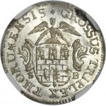 Augustus III of Poland, 3 Groschen Thorn 1763 SB - NGC MS63 - EXTREMELY RARE, ex. Potocki