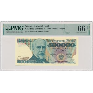 500.000 złotych 1990 - K - PMG 66 EPQ