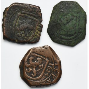 Set, Spain, Philip IV, 8 Maravedis (3 pcs.)